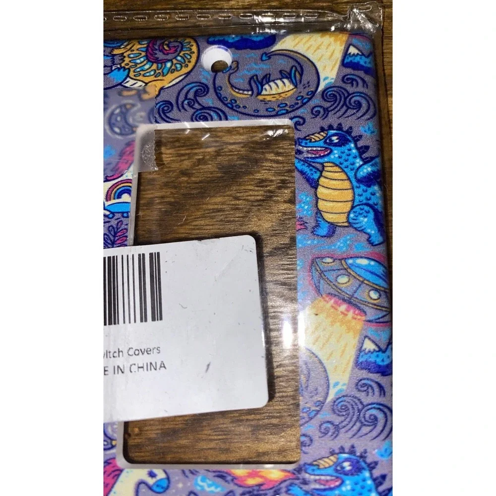 Kids Dragon Light Switch Cover Nursery Fantasy Double Switch Plate New